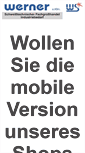 Mobile Screenshot of eshop.ws-werner.de