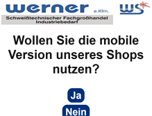 Tablet Screenshot of eshop.ws-werner.de